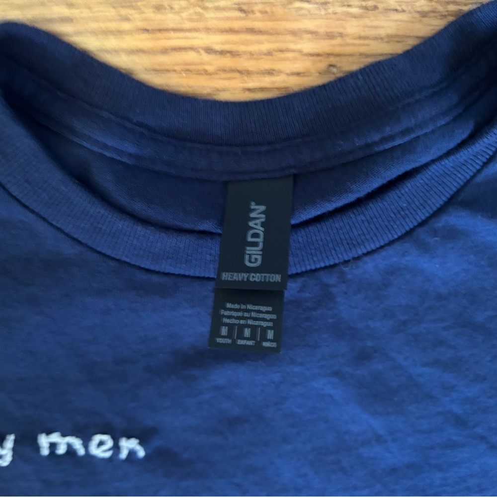 Gildan Kids Dark Blue Graphic Tee - Picture 4 of 4